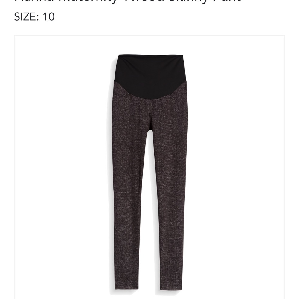 Maternity tweed skinny pant NWT